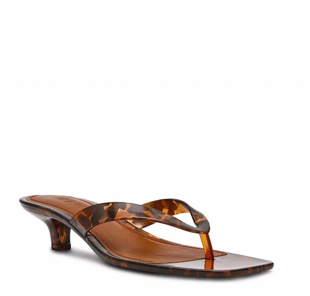 NEW STEVE MADDEN women's tracie jelly sandal in tortoise